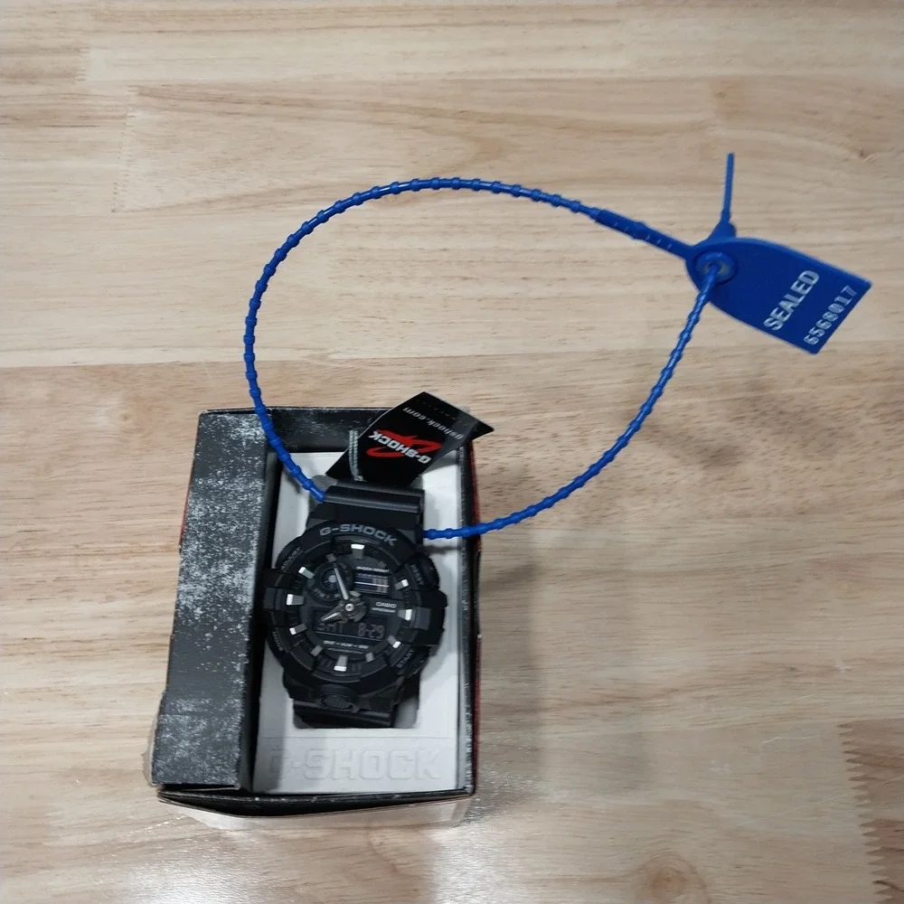 Casio G-Shock Watch Mens GA700-1B Analog Digital Resin Strap One Size Black